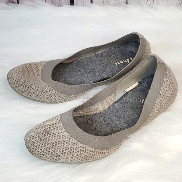 Allbirds Tree Breezers Ballet Flats Slate Gray Knit Comfy Slip-on Shoes Size 9 - Picture 3 of 17